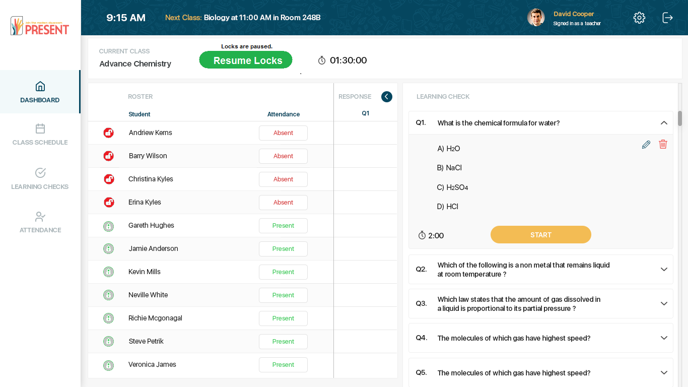 State diagram: locks paused